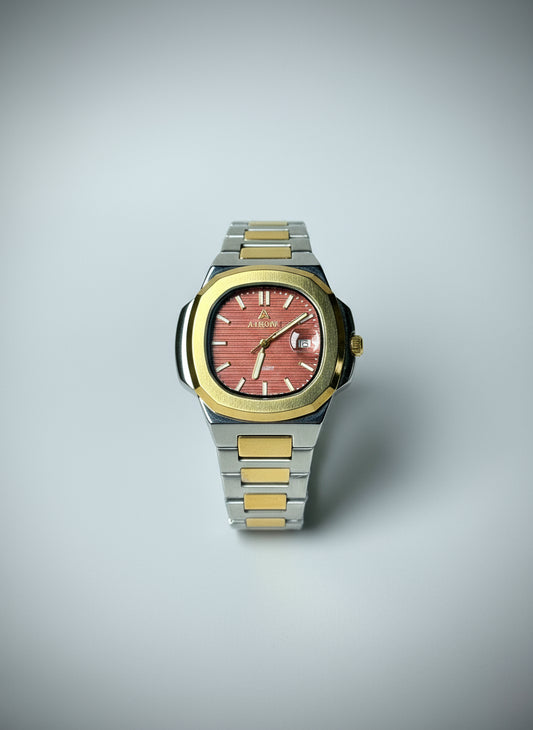 🟠 Atrone Two-Tone Quartz Watch ⌚✨